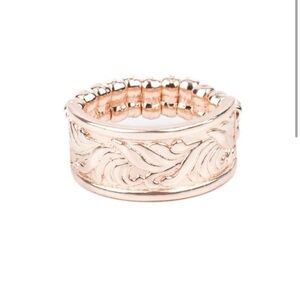 Elegant Rose Gold-Toned Women's Ring